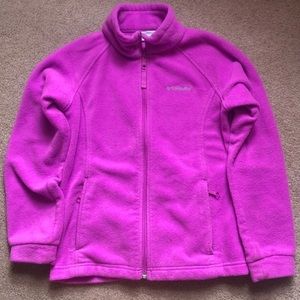 Women’s Magenta fleece Columbia jacket